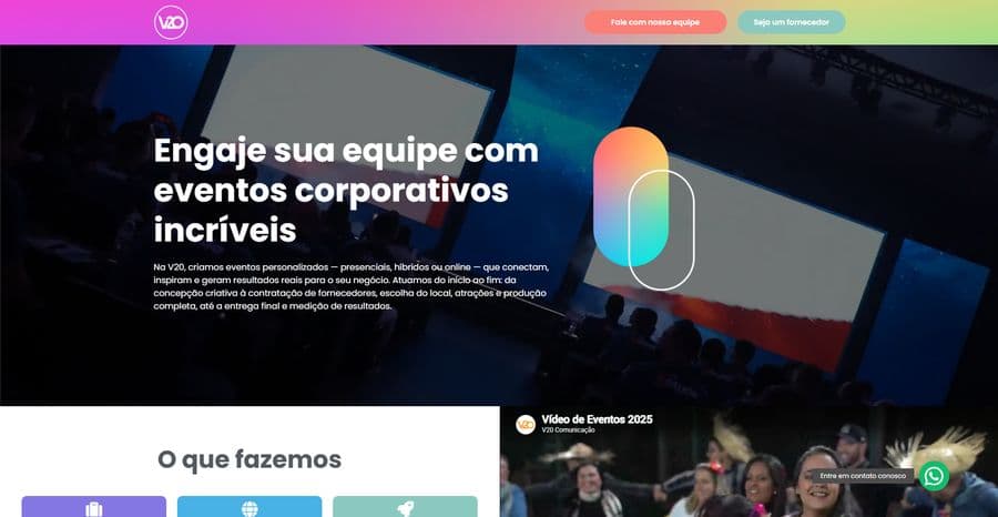 V20 · Eventos Corporativos